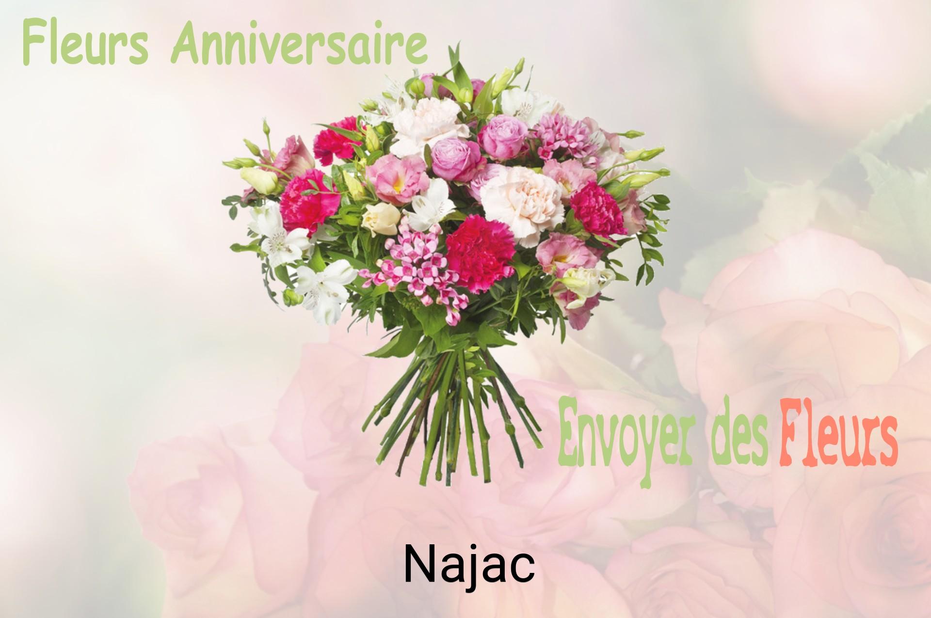 Bouquet de fleurs d’anniversaire livré à Najac